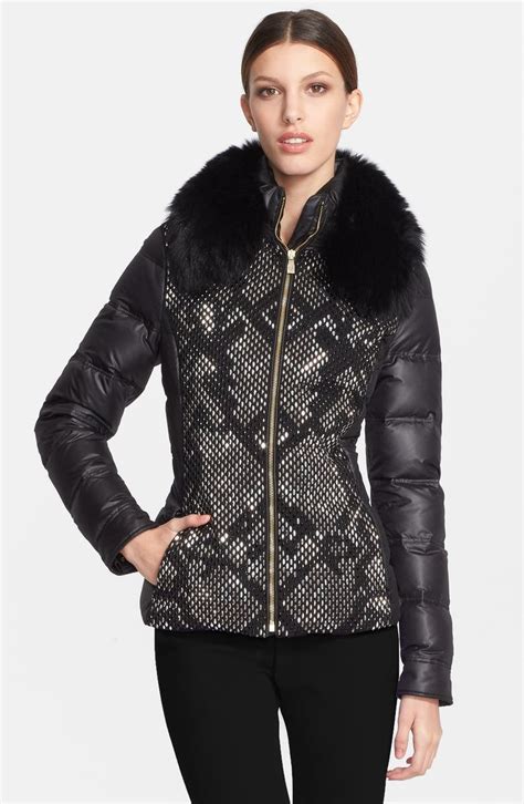 Versace Collection fox fur jacket 